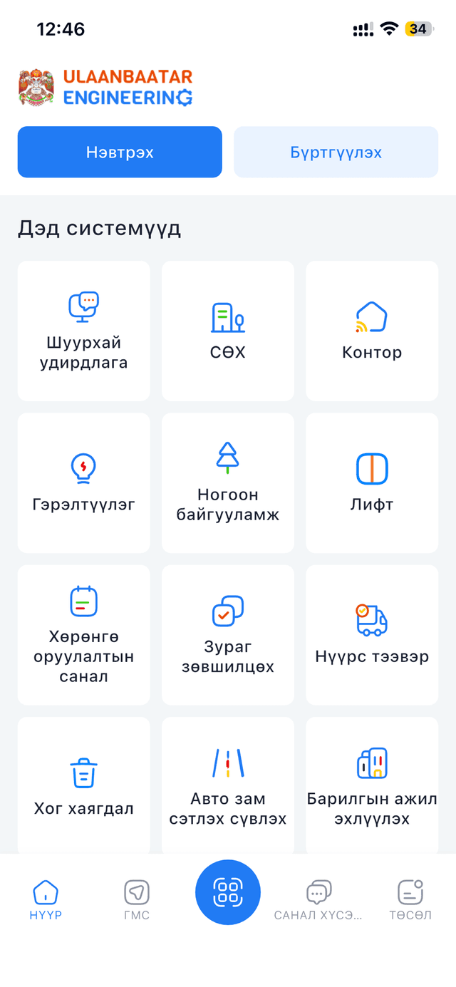 Дэд системүүдийн нүүр хуудас